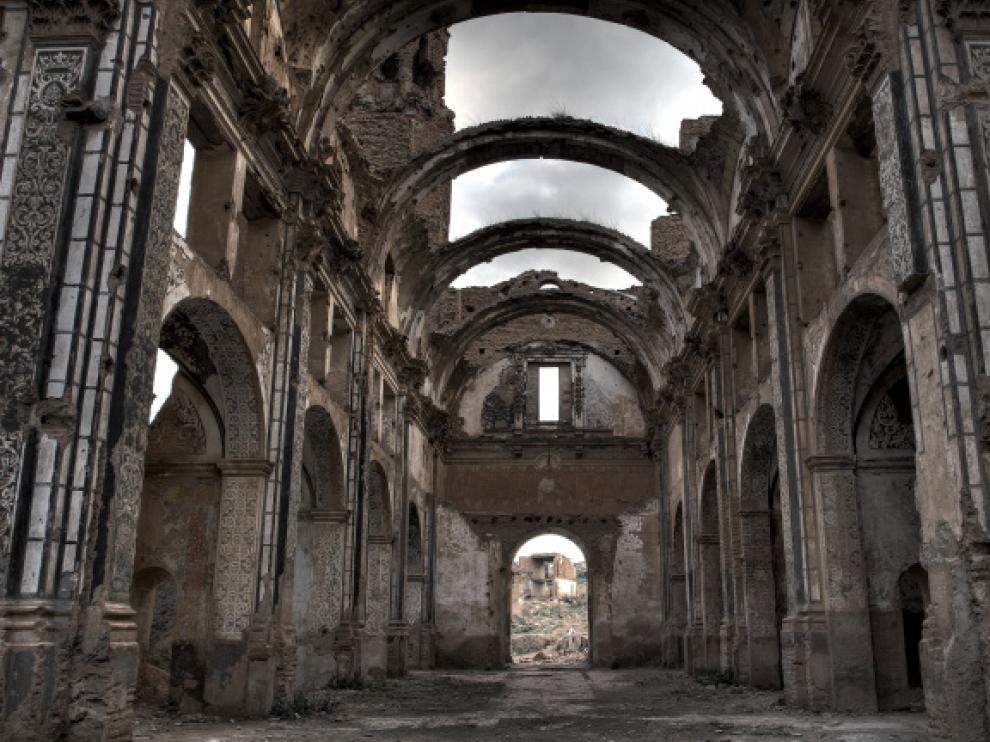 Las ruinas del pueblo viejo de Belchite.
