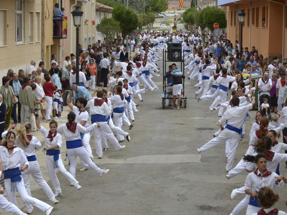 Así se celebra en Calamocha -con motivo de San Roque- el 15 de agosto, una fecha muy festiva en Aragón.