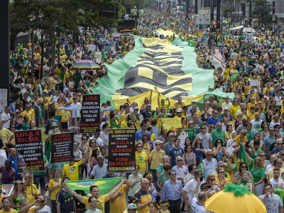 Manifestaciones en Brasil.