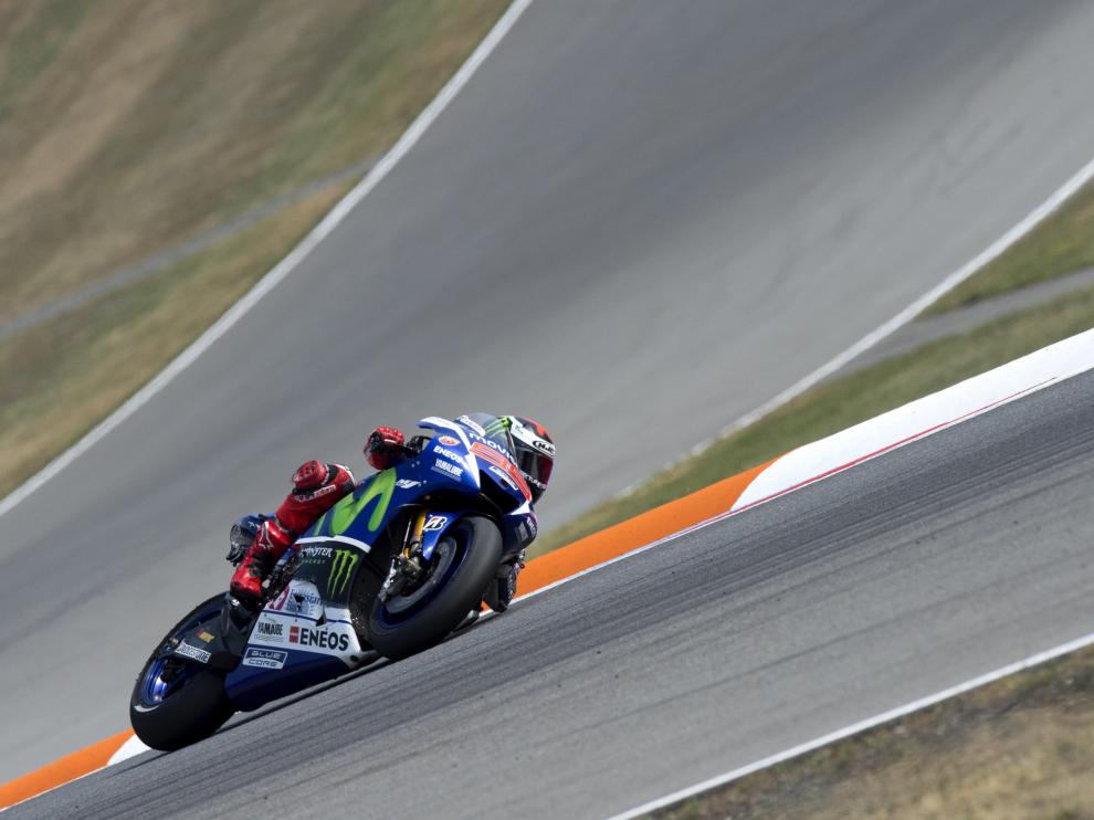 Jorge Lorenzo, durante la carrera