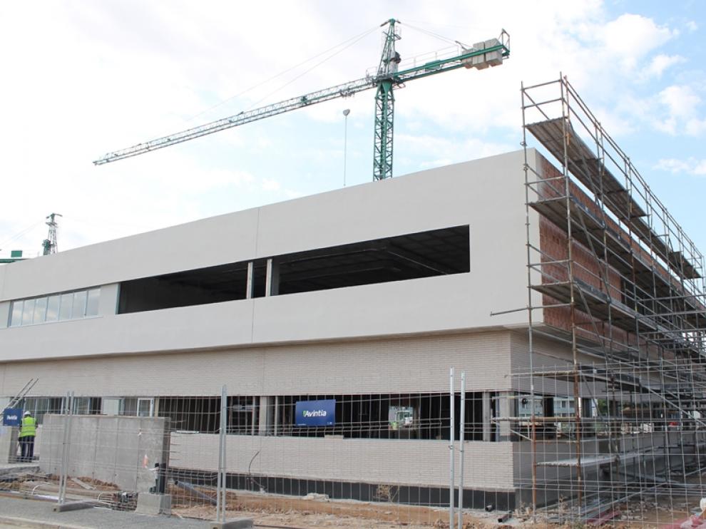 El colegio Ánfora este martes. La segunda fase sigue construyéndose.