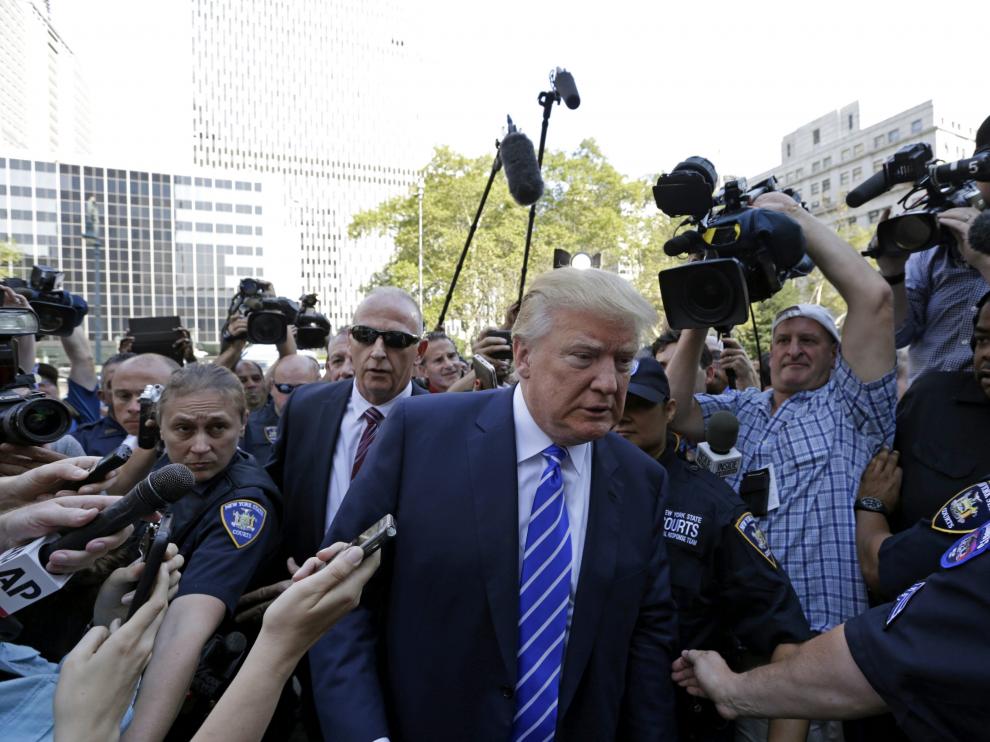 Donald Trump en una foto de archivo.