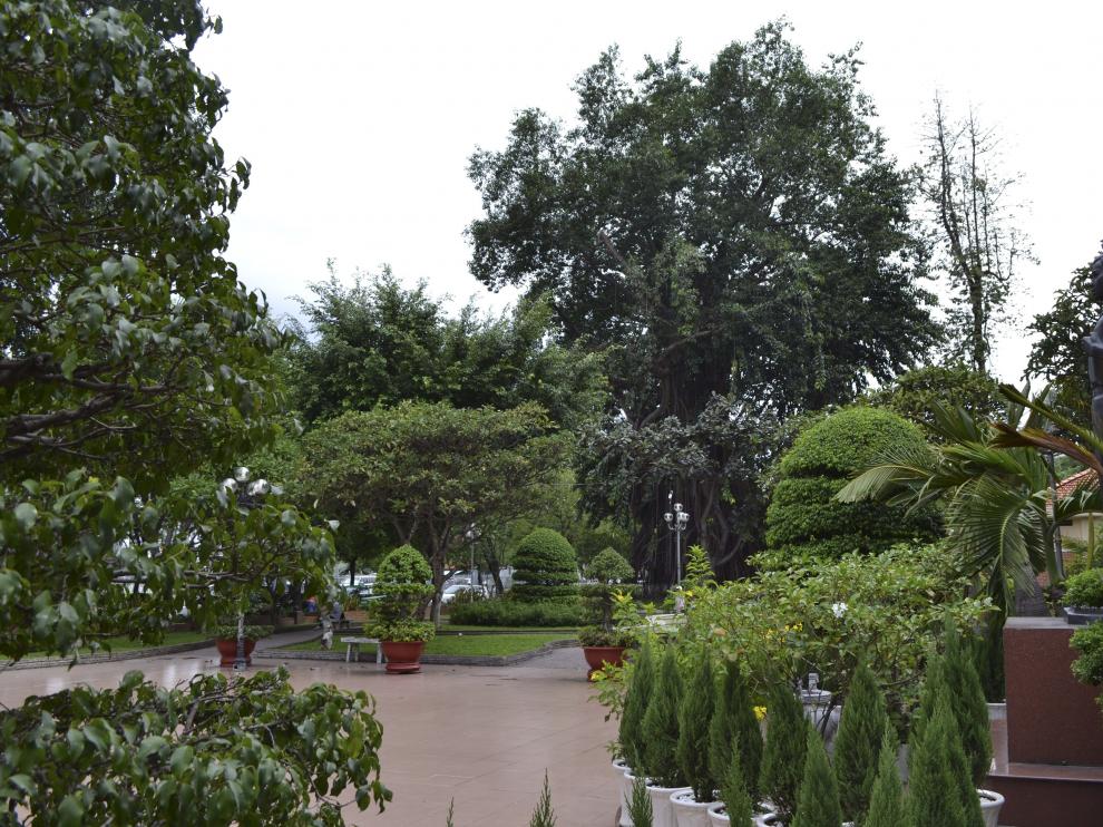 Vista del parque Bach Tung Diep situado en Ho Chi Minh y fue territorio español.