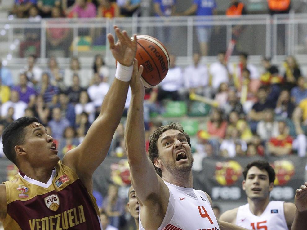El pívot de la selección española de baloncesto Pau Gasol.