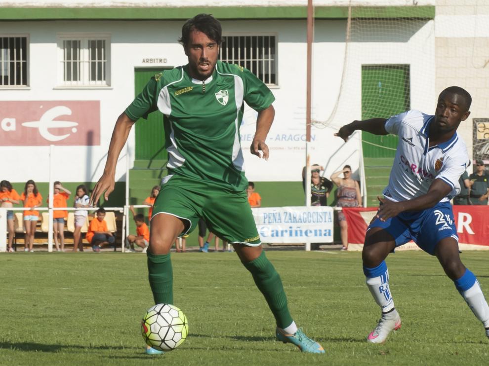 Una imagen del partido de pretemporada entre el Ebro y el Real Zaragoza