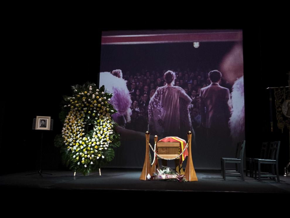 Capilla ardiente de Lina Morgan en el Teatro de La Latina