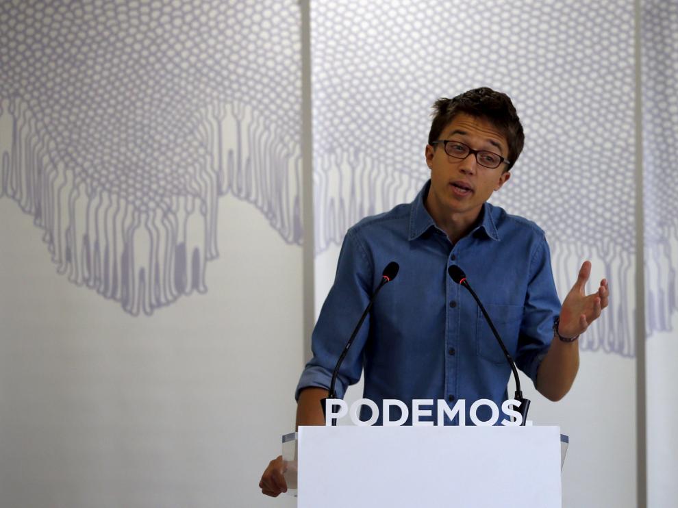 El secretario Político de Podemos, Iñigo Errejón.