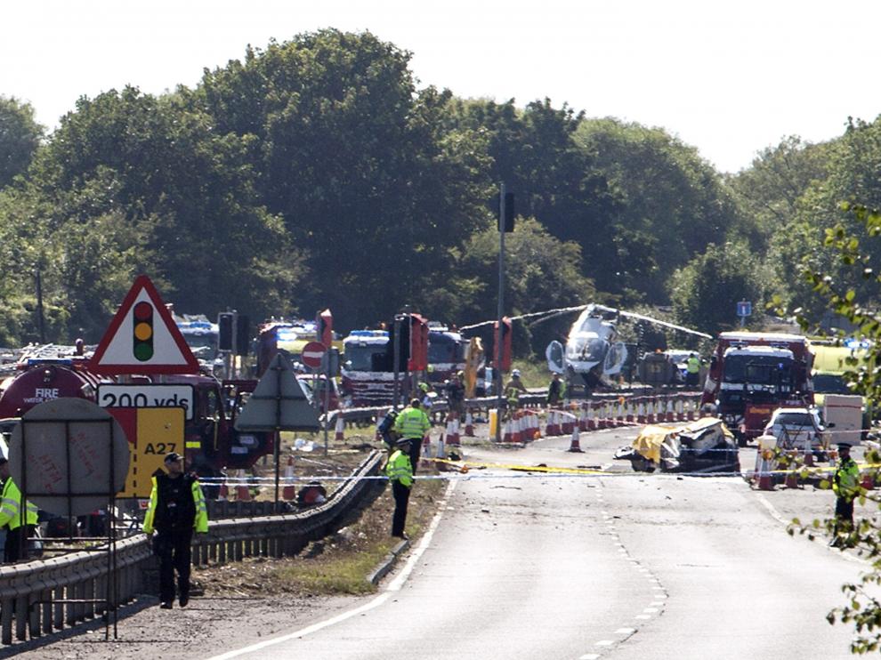 Accidente aéreo en Inglaterra