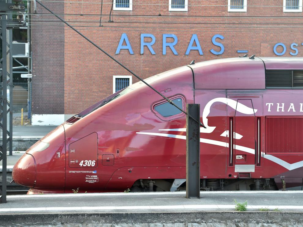 El tren Thalys en el que se produjo el tiroteo.
