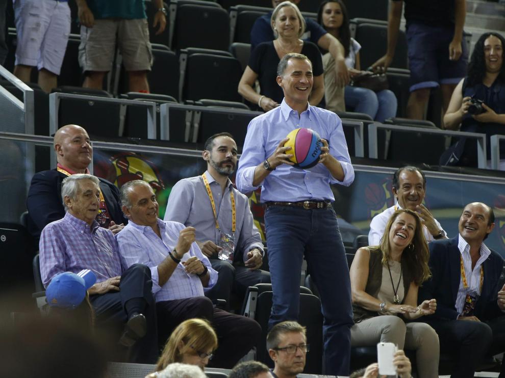 Felipe VI ha mostrado su apoyo al equipo nacional de cara al Eurobasket.