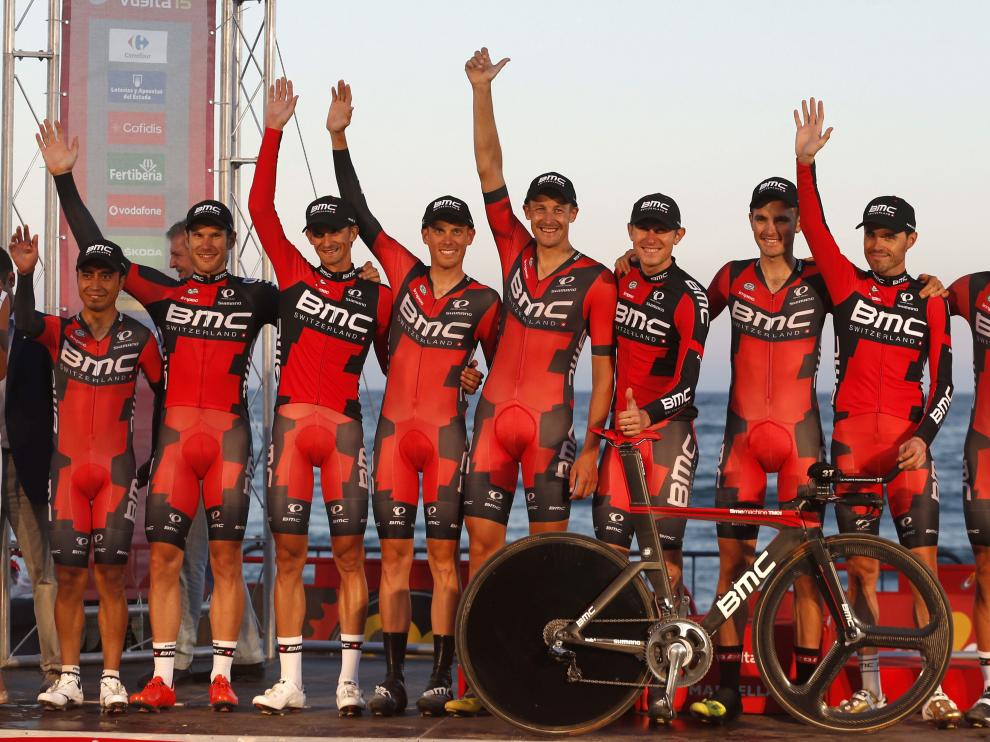El BMC se ha proclamado vencedor de la contrarreloj inaugural de la Vuelta a España.