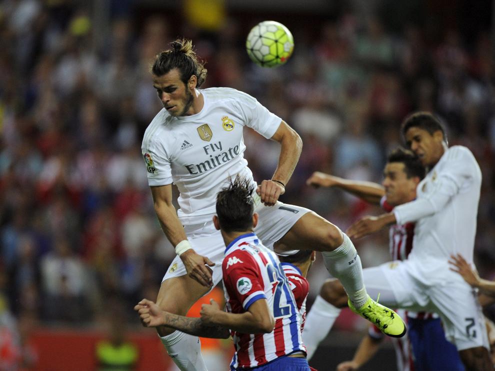 Gareth Bale con el Real Madrid en Gijón