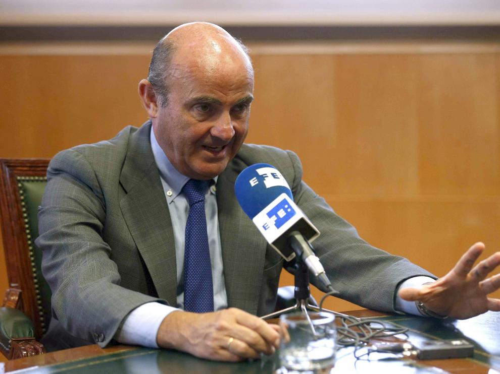 El ministro de Economía, Luis de Guindos.