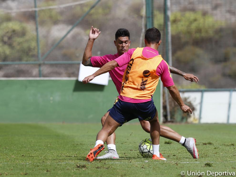Jesús Valentín durante un entrenamiento.