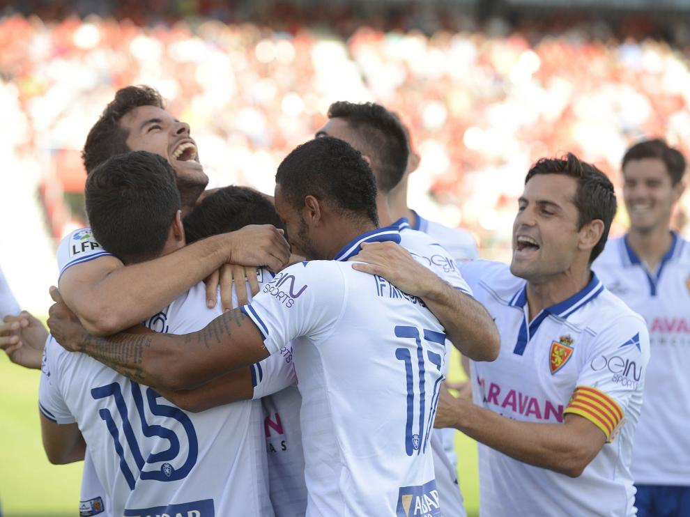 Cabrera celebra su gol en Anduva