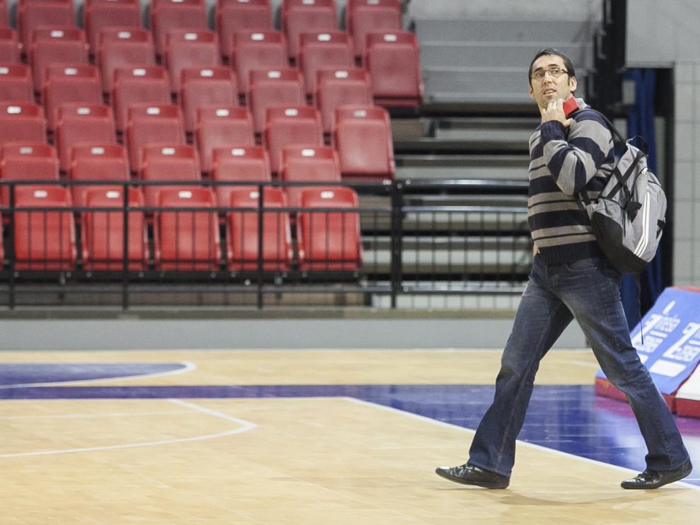 Willy Villar, en la cancha del Príncipe Felipe