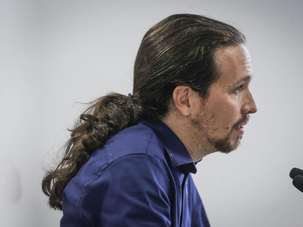 El líder de Podemos, Pablo Iglesias