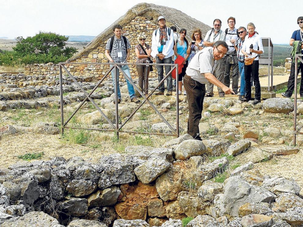 Visita guiada en el yacimiento de Numancia, en una fotografía de archivo.
