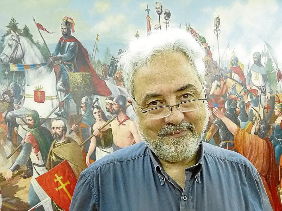 De Lucas, ayer en Jaca, antes de su conferencia.
