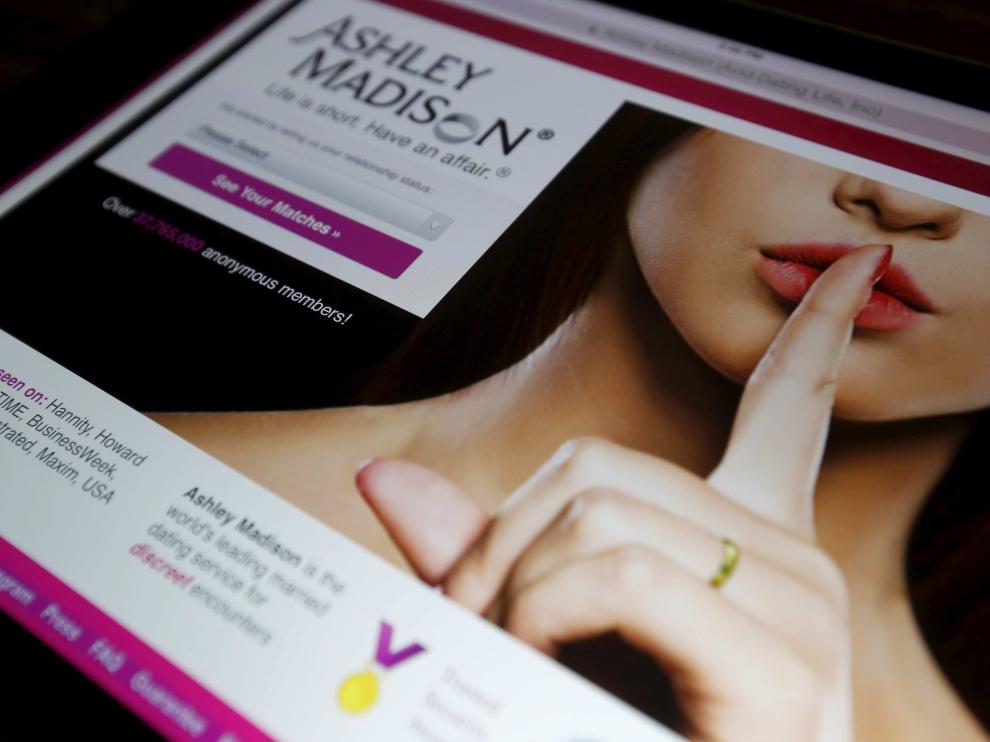La página web de citas estadounidense 'Ashley Madison'.