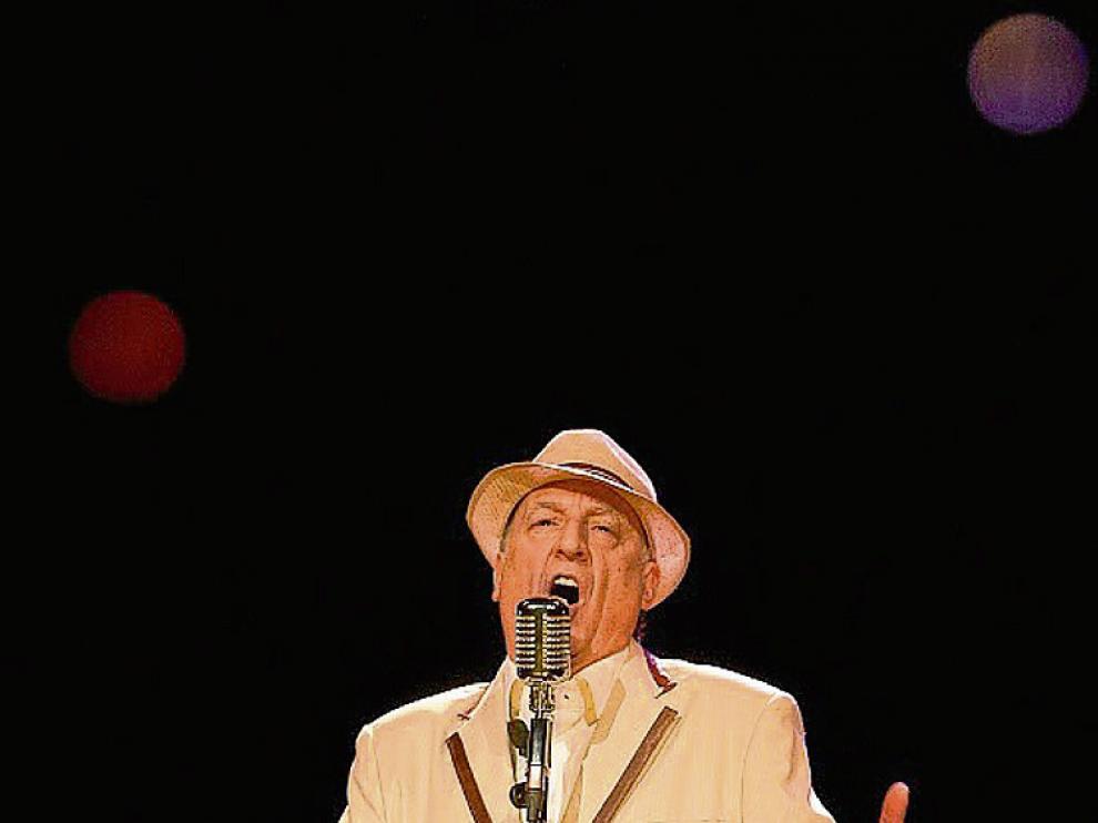 Pedro Miguel Martínez, durante el espectáculo.