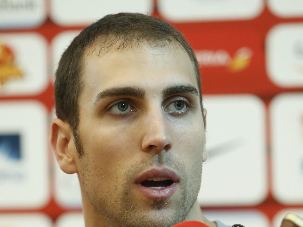 El jugador de la selección española de baloncesto Pablo Aguilar.
