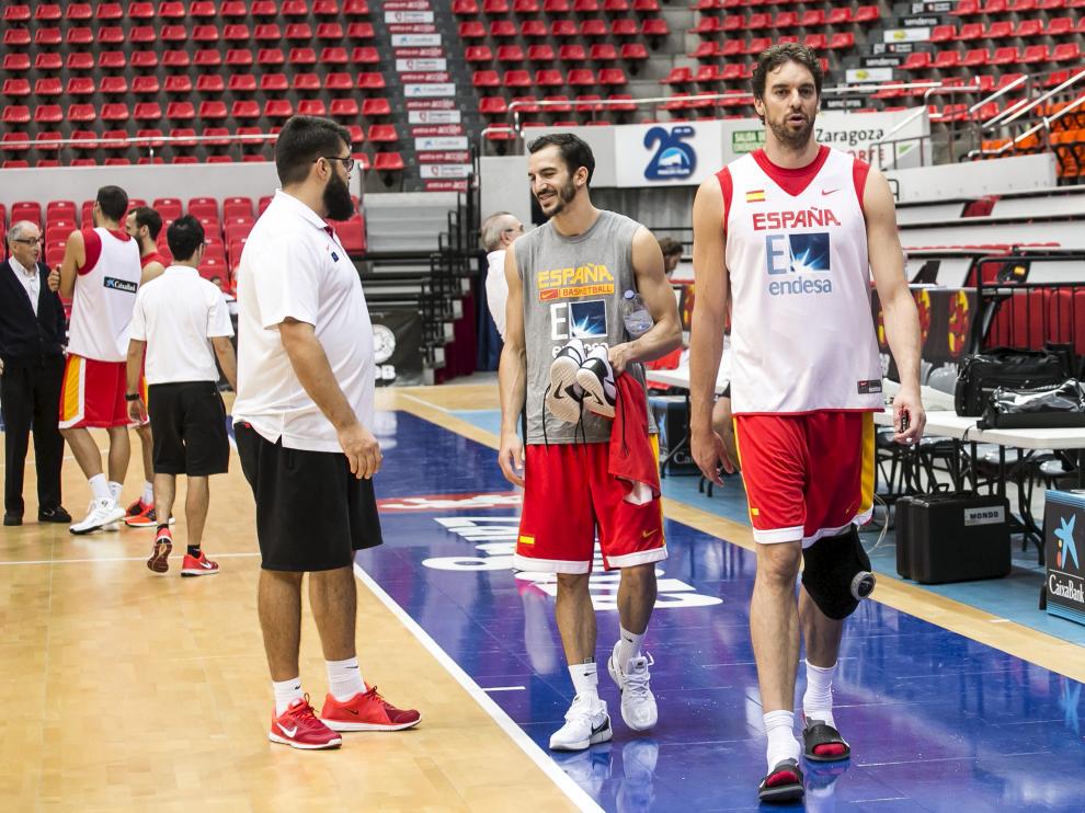 Imagen del entrenamiento de este jueves.