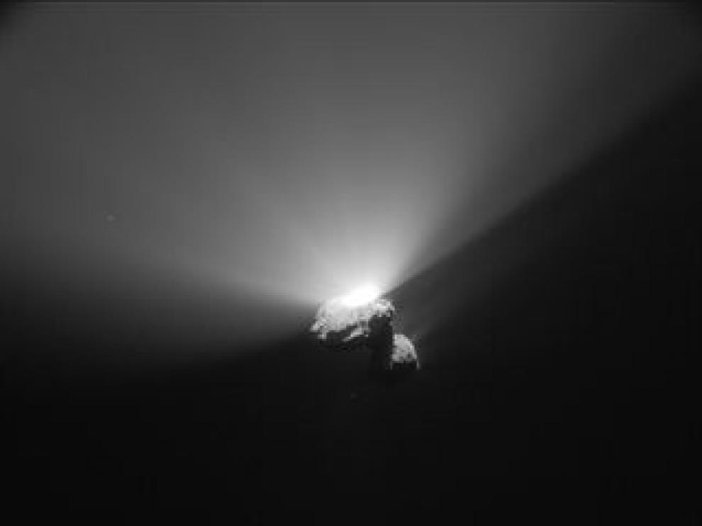 Estallido en el cometa.
