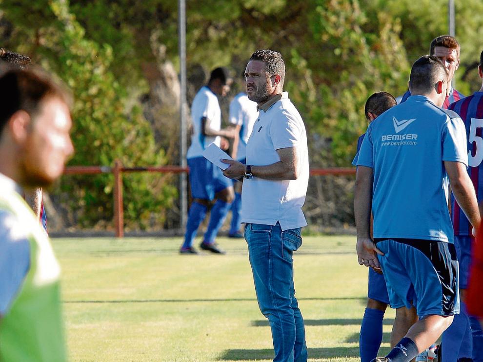 Luis García Tevenet, durante el amistoso contra la UD Las Palmas.
