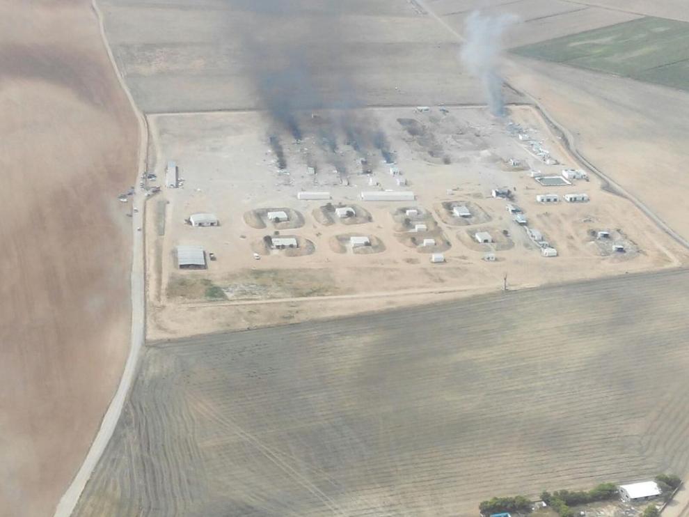 Imagen aérea de las instalaciones de la Pirotecnia Zaragozana.