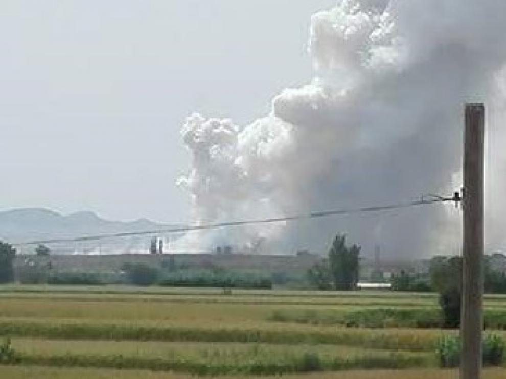 Explosión en la pirotecnia de Zaragoza