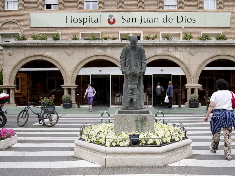 El Hospital San Juan de Dios de Zaragoza.