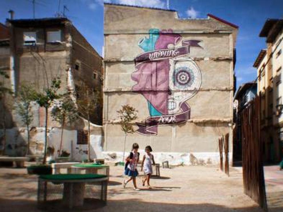 Obra de Boa Mistura en Zaragoza