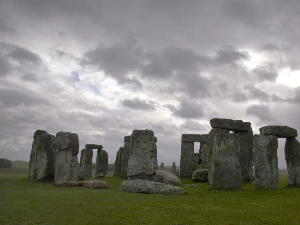 Detalle del monumento megalítico de Stonehenge.