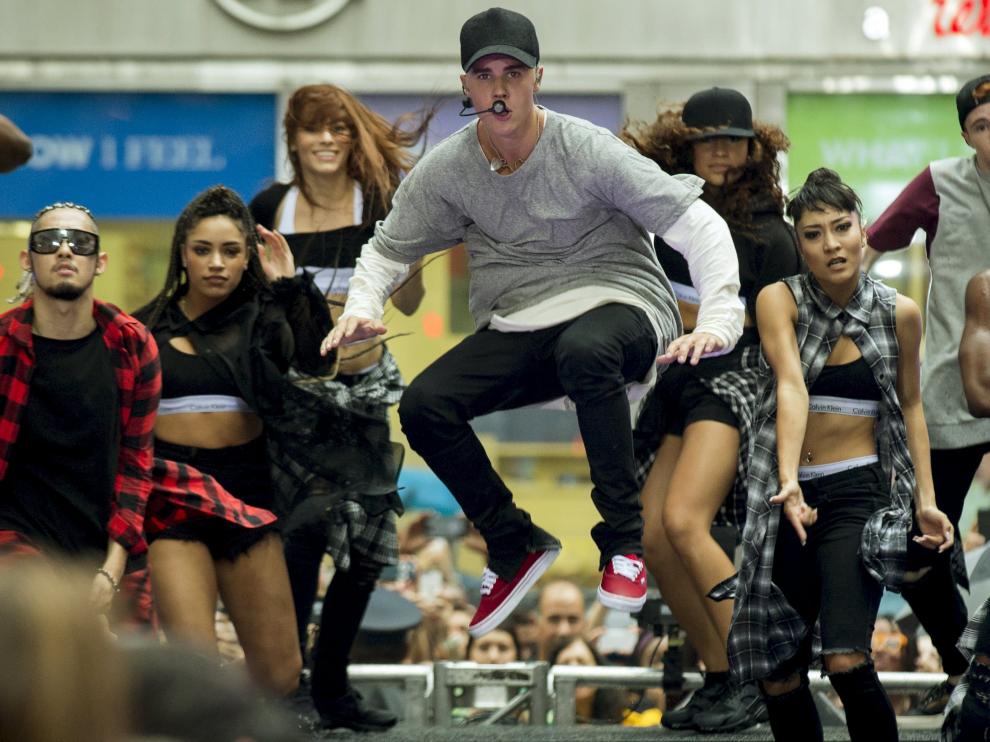 Justin Bieber en el espectáculo 'Today' en Nueva York.