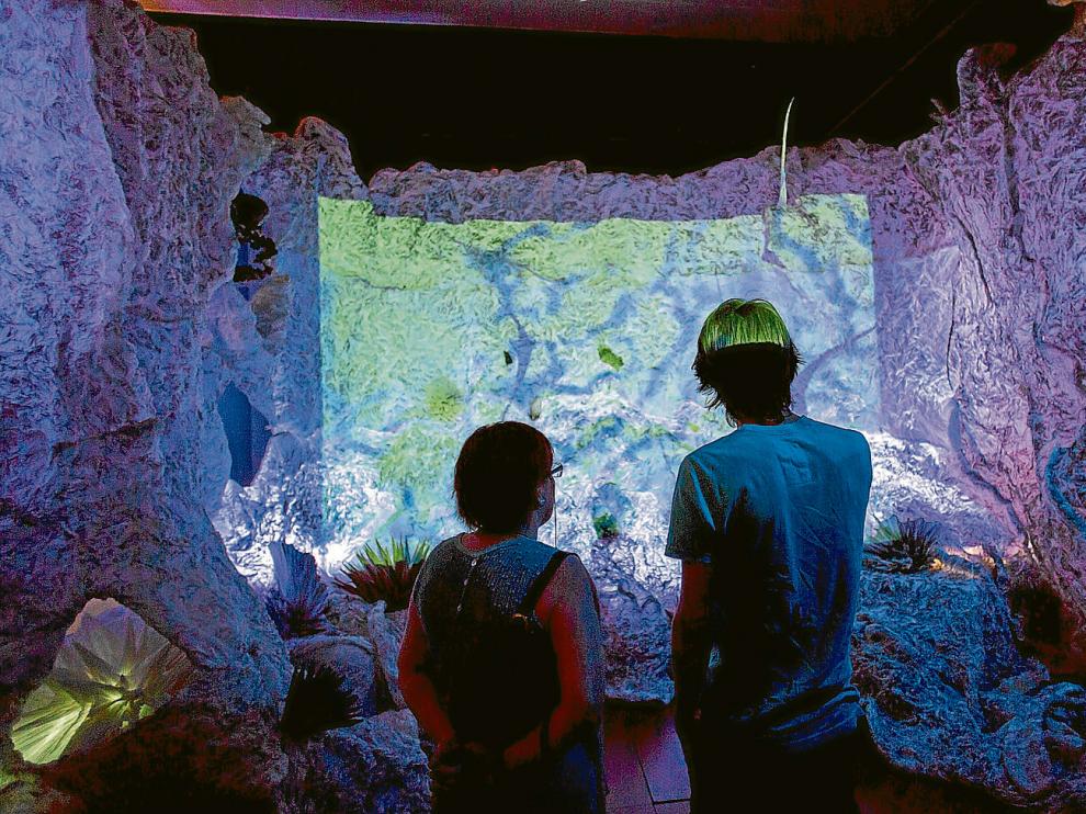 La nueva sala del Museo de Origami recrea un fondo marino, con peces y corales, todo ello realizado con papel.