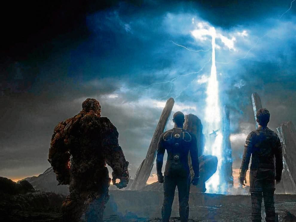 Fotograma de la película 'Los cuatro fantásticos', que llega hoy a la cartelera de cine.