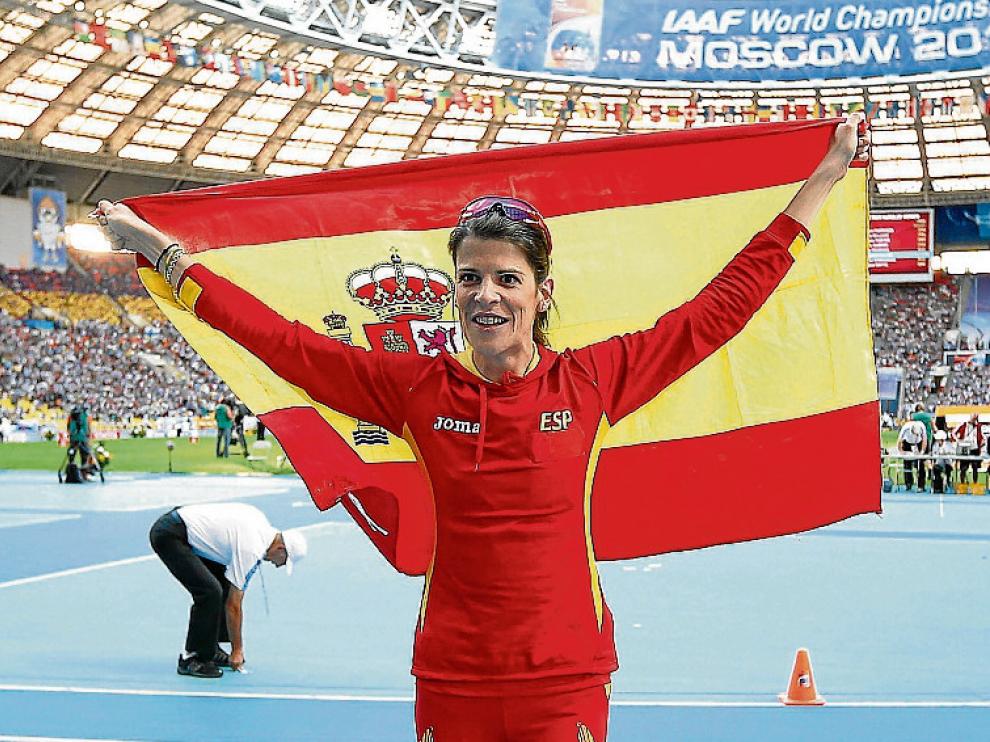 La española Ruth Beitia, una de las opciones de medalla.
