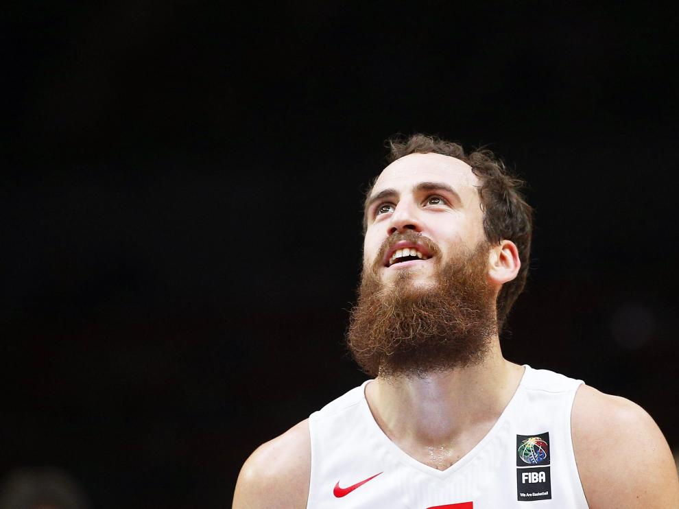 Sergio Rodríguez al terminar la final del Eurobasket.