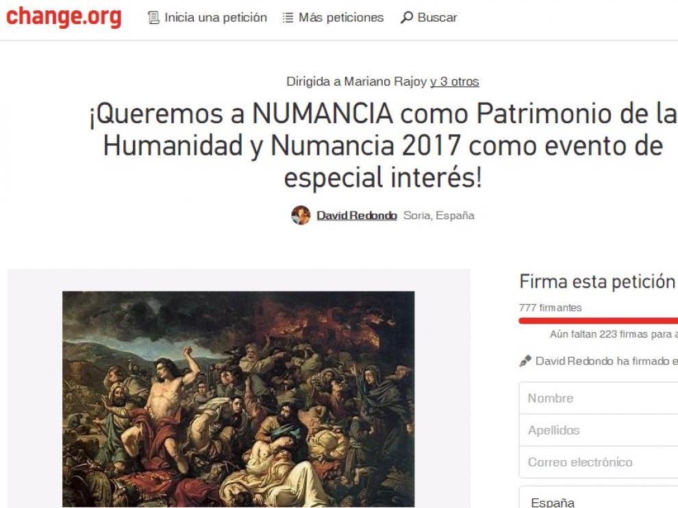 Centenares de personas han firmado ya la petición lanzada por David Redondo en Change.org.