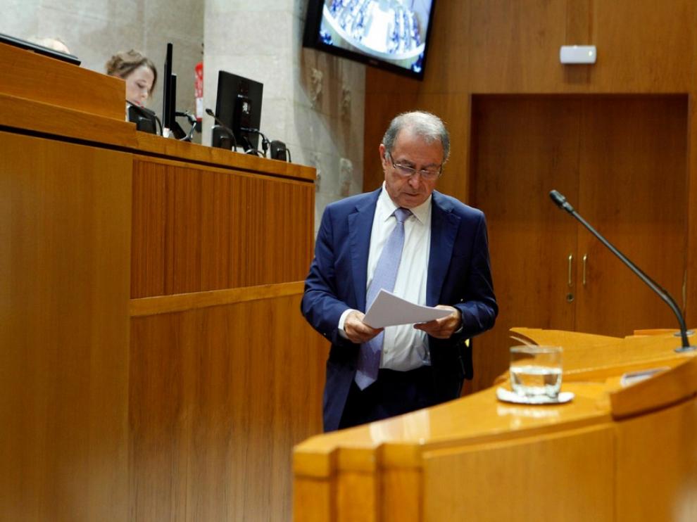 El consejero de Hacienda del Gobierno de Aragón, Fernando Gimeno.