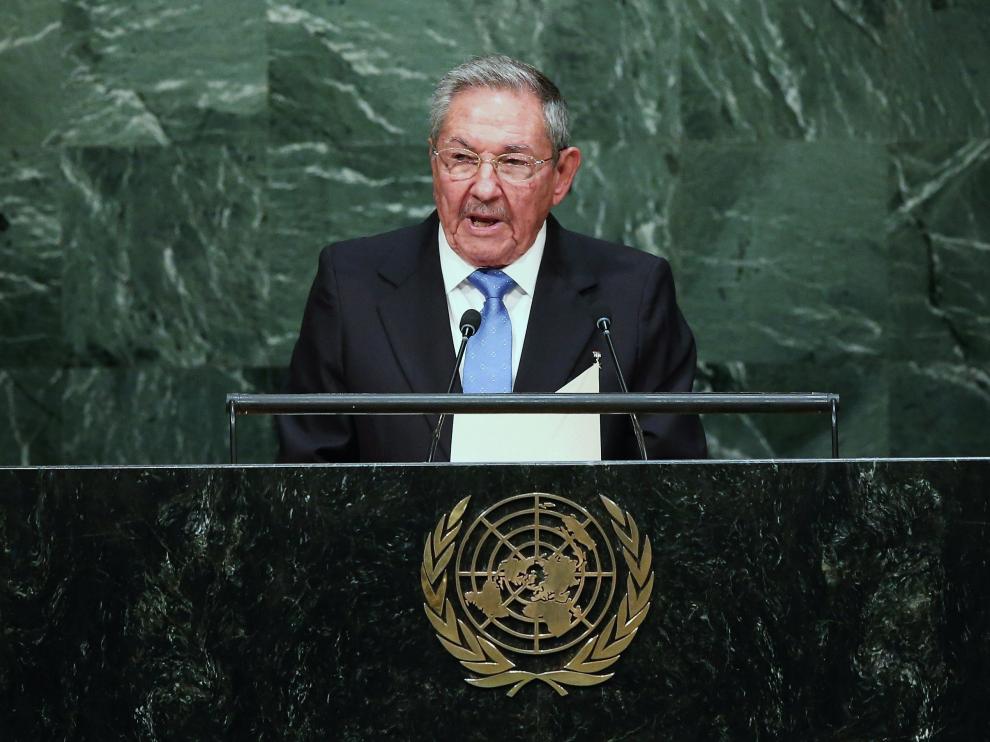 Raúl Castro en la Asamblea General de las Naciones Unidas.