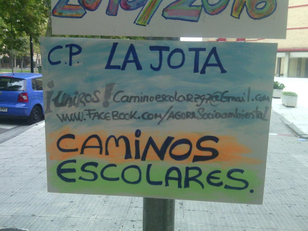 Señalización de un camino escolar