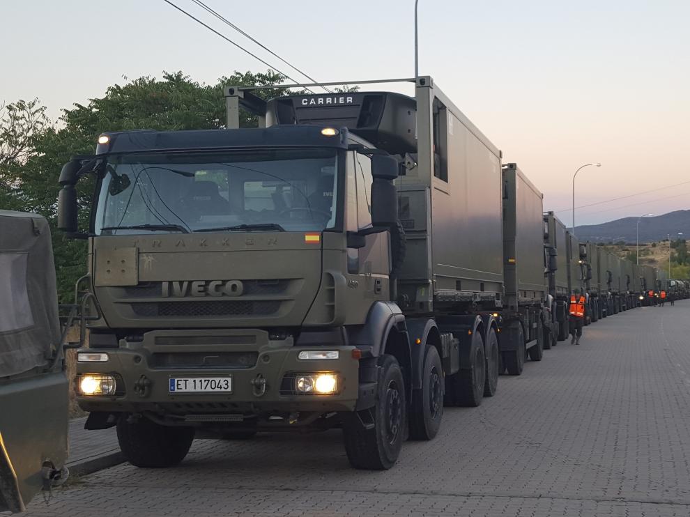 Despliegue de las tropas para las maniobras de la OTAN