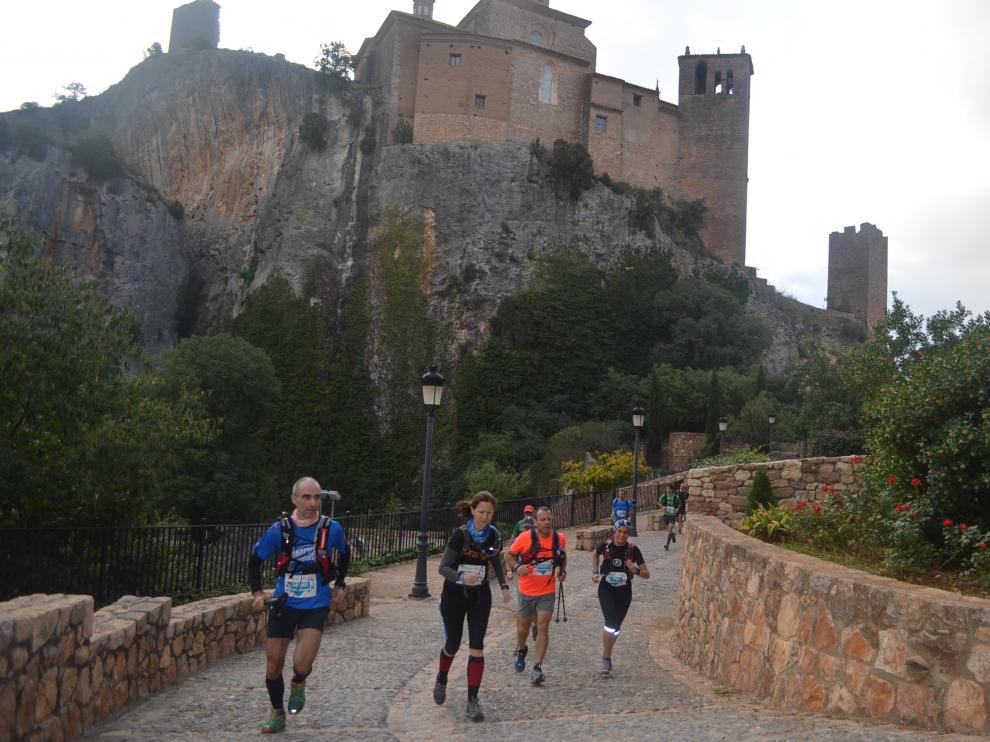 Momentos de la carrera celebra este fin de semana en Alquézar.