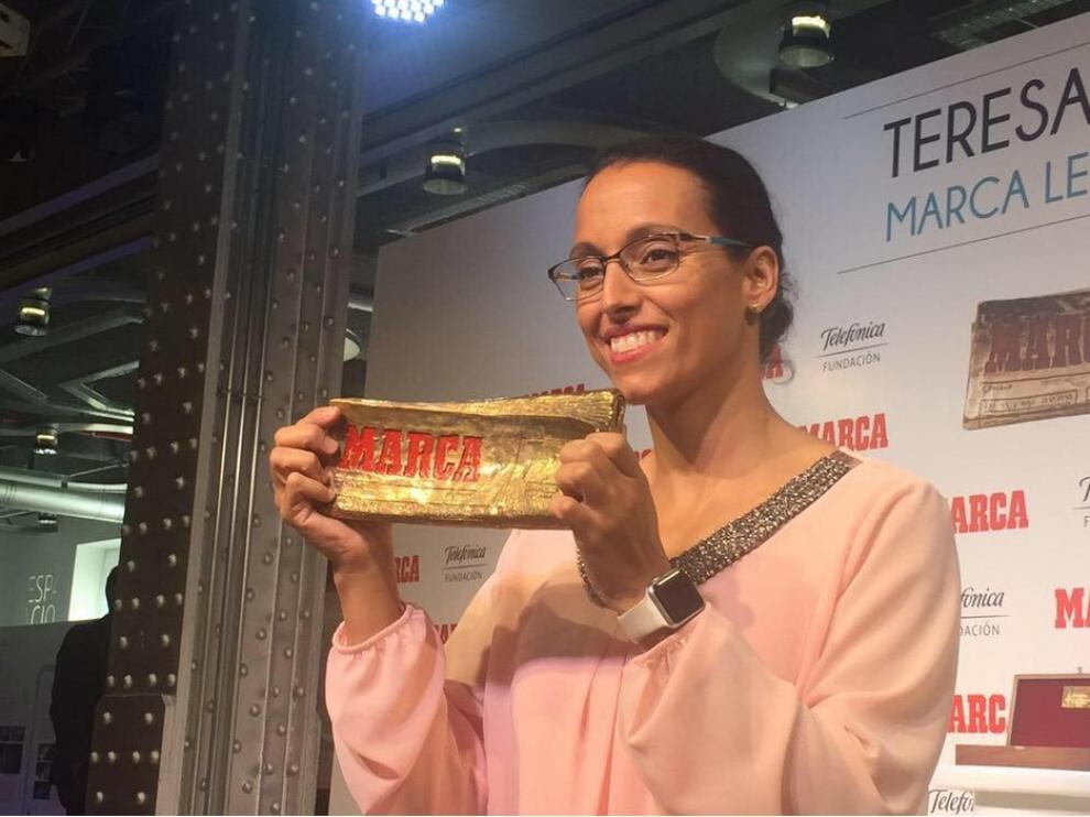 Teresa Perales recoge su premio