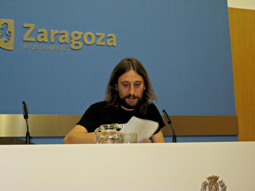 Pablo Híjar en la rueda de prensa.