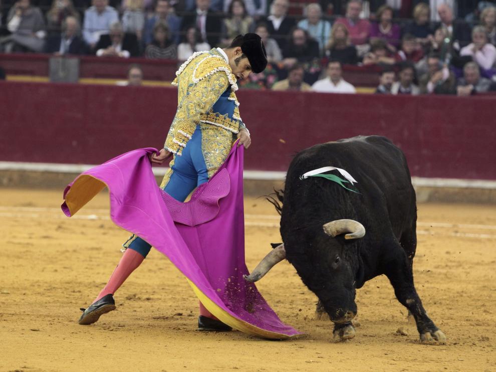 Alejandro Talavante este sábado en Zaragoza.