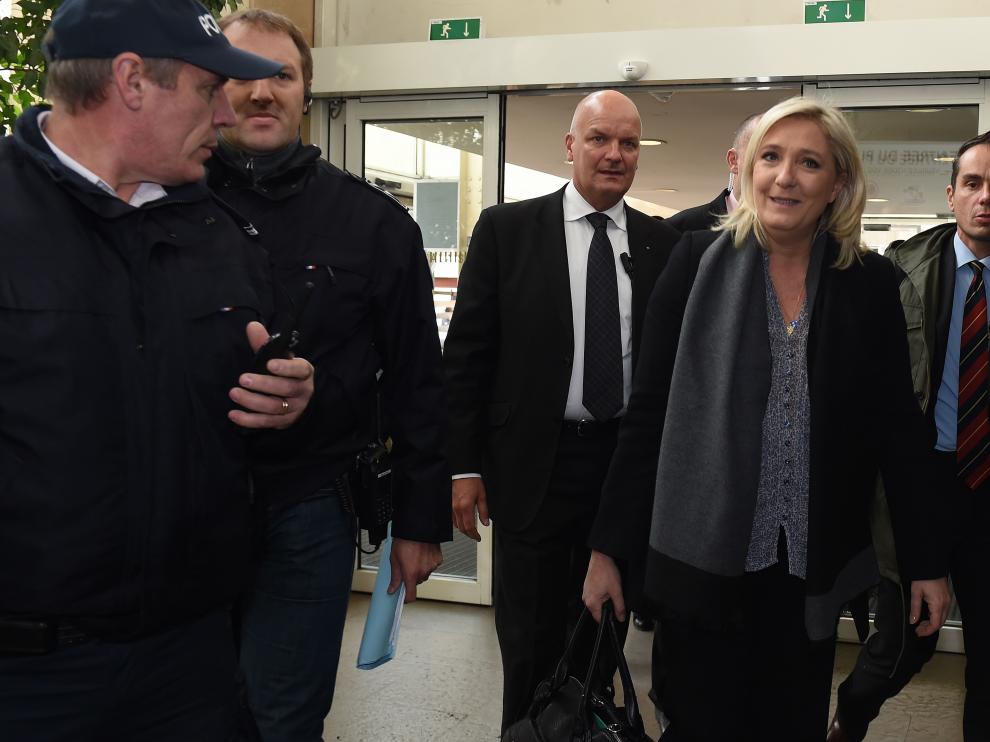 La presidenta del ultraderechista Frente Nacional (FN), Marine Le Pen.