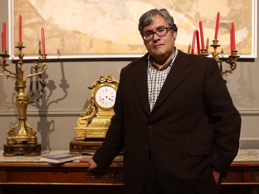 Juan Manuel de Prada en el Gran Hotel.